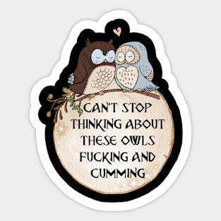 Owls In Love Sticker